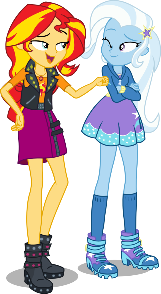 Heels Clipart Diva Shoe - Trixie My Little Pony Equestria Girl (564x1024), Png Download