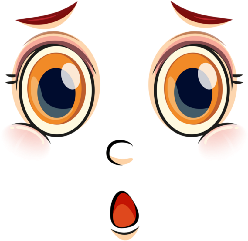 #mq #eyes #cartoon #face #eye - Body And Face Clipart (1024x1024), Png Download
