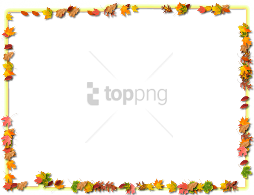 Free Png Download Transparent Fall Frames Png Images - Transparent Food Border Png (850x653), Png Download