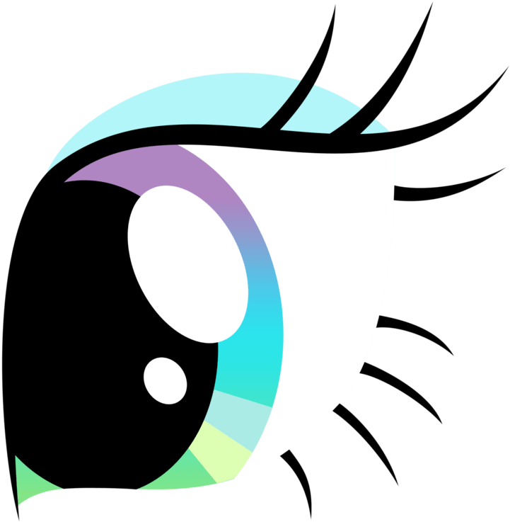 Eye Vector Art - Ojos De Unicornio Para Piñata (951x839), Png Download