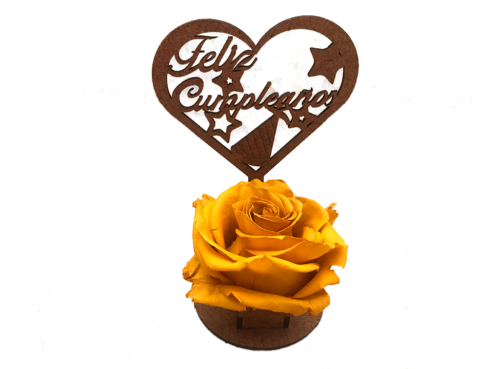 Feliz Cumpleaños, Rosa Blanca (960x720), Png Download