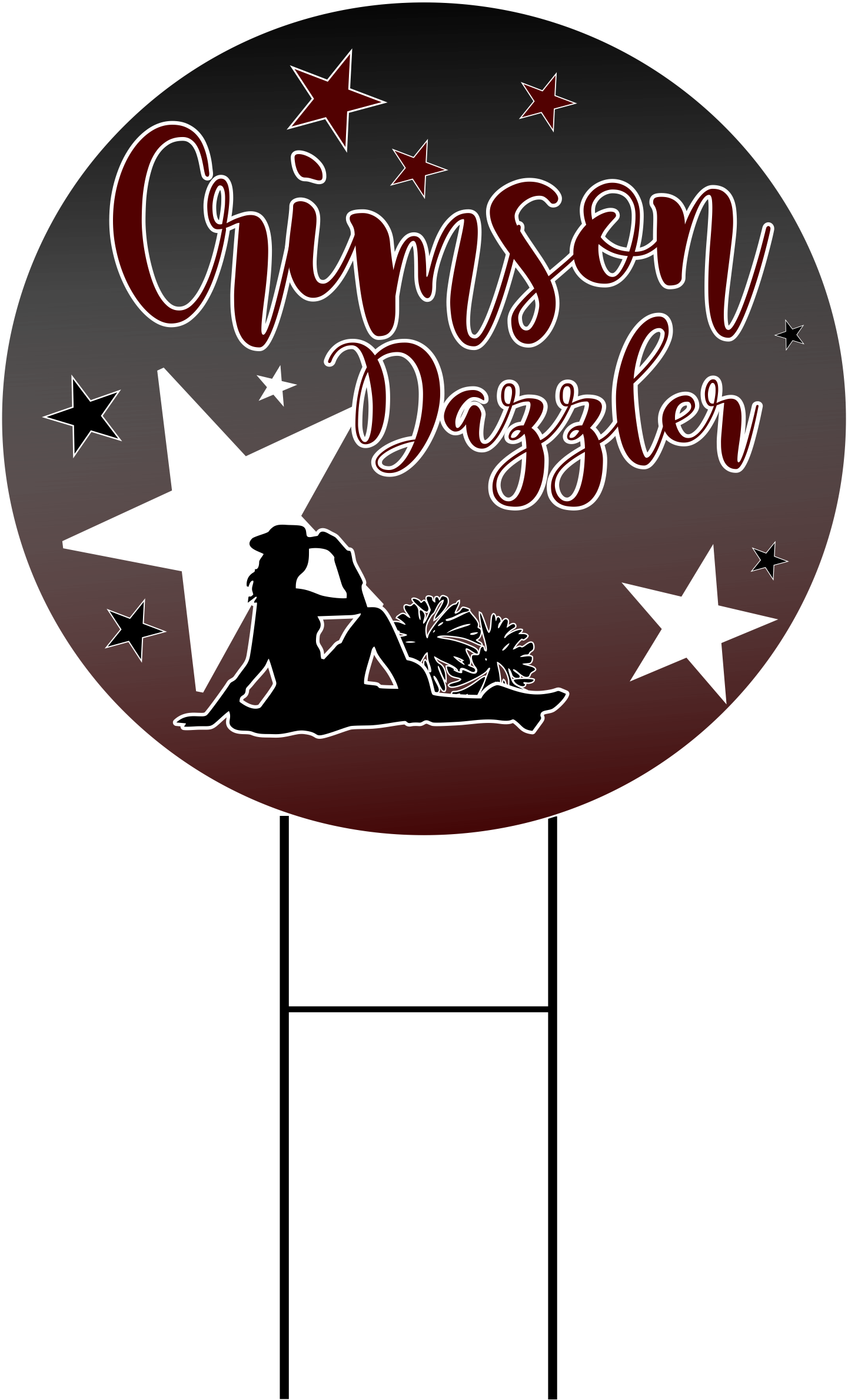 Crimson Dazzler Yard Sign - Illustration (1441x2380), Png Download