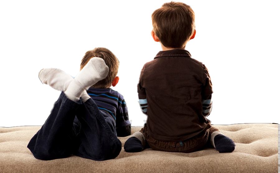 #ftestickers #people #children #sitting - Children And Tv (899x556), Png Download