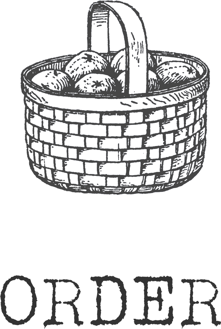 Order Icon - Drawing Of Wicker Basket (1000x1415), Png Download