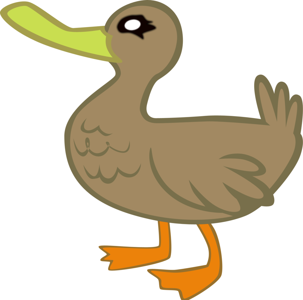 Duck Clip Transparent Background - Cartoon Duck Transparent Background (1034x1024), Png Download