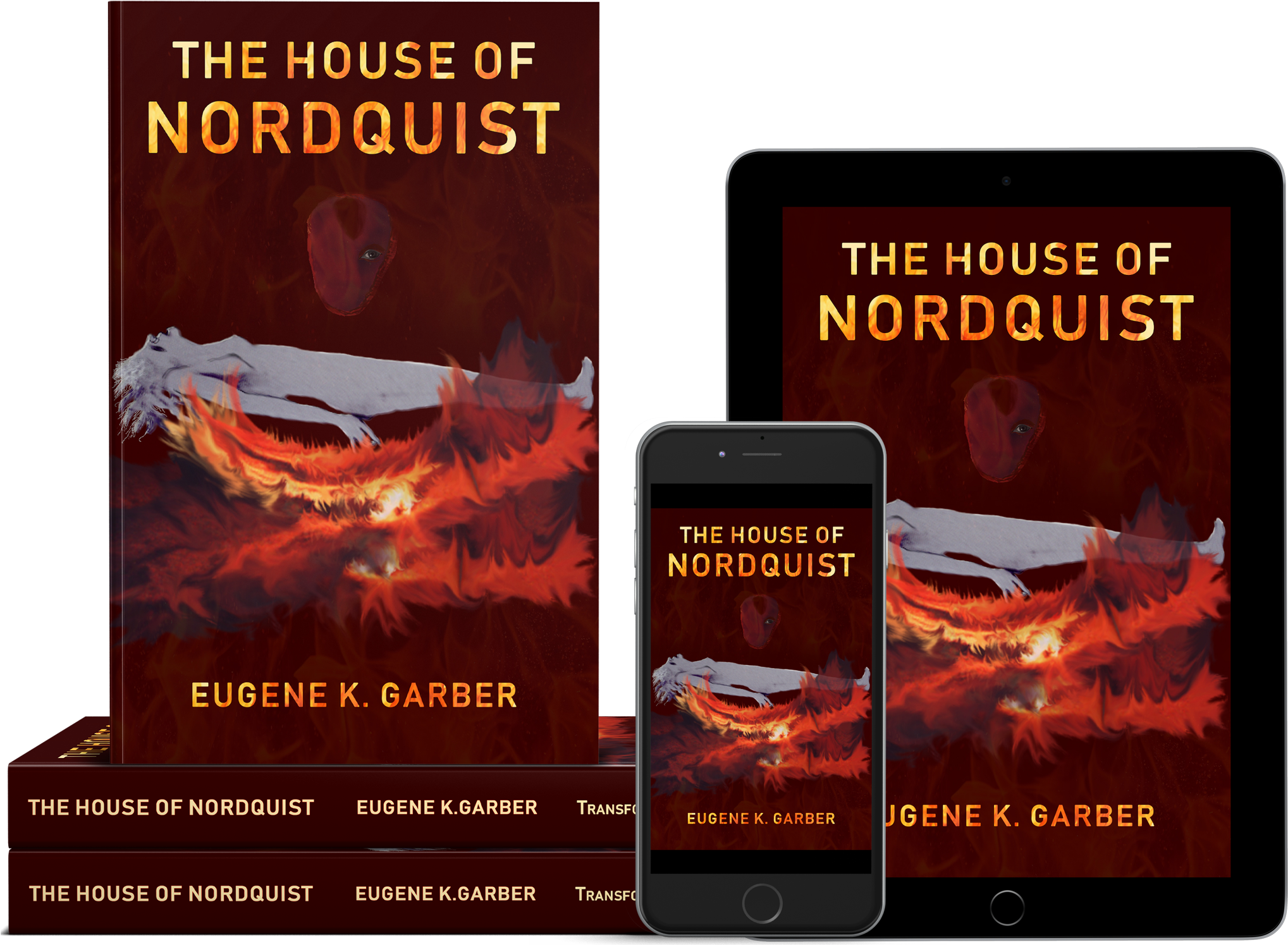 The House Of Nordquist Book, Ipad, And Iphone Mockup, - Mobile Phone (2048x1502), Png Download