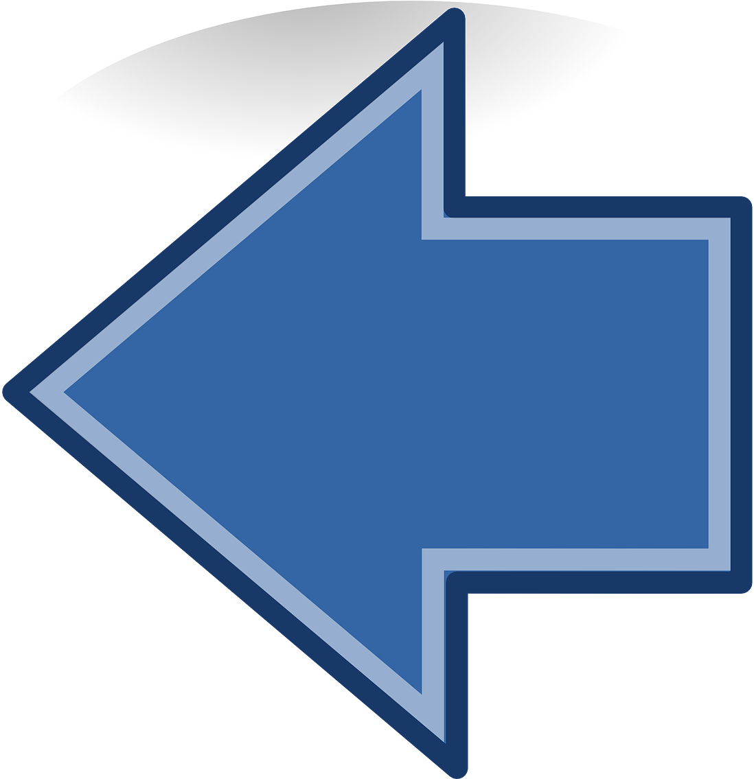 Arrow Left Blue Icon Button Png Image - Flecha Azul Izquierda Png (1280x1134), Png Download