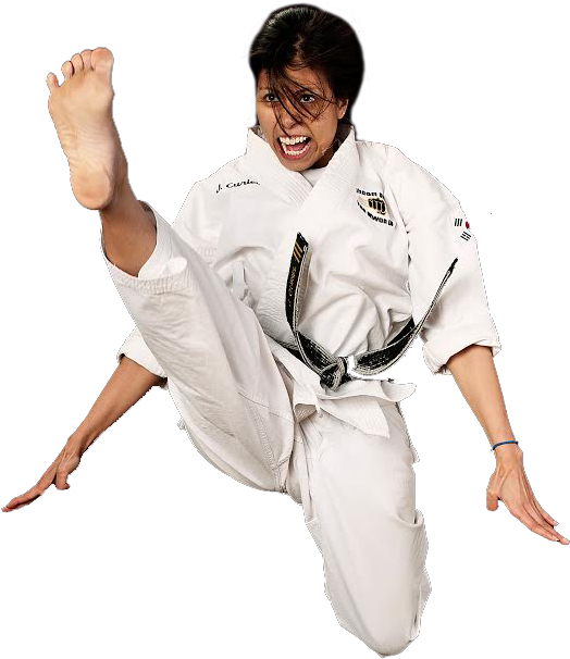 The Classes Involve Conditioning, Toning, And Stretching, - Defense Girl Karate Png (592x605), Png Download
