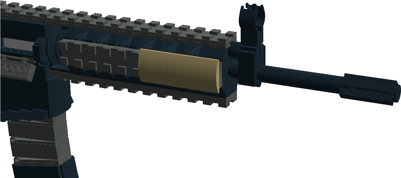 Colt Advanced Combat Rifle Bluejay Themeister Png Lego - Assault Rifle (1591x708), Png Download