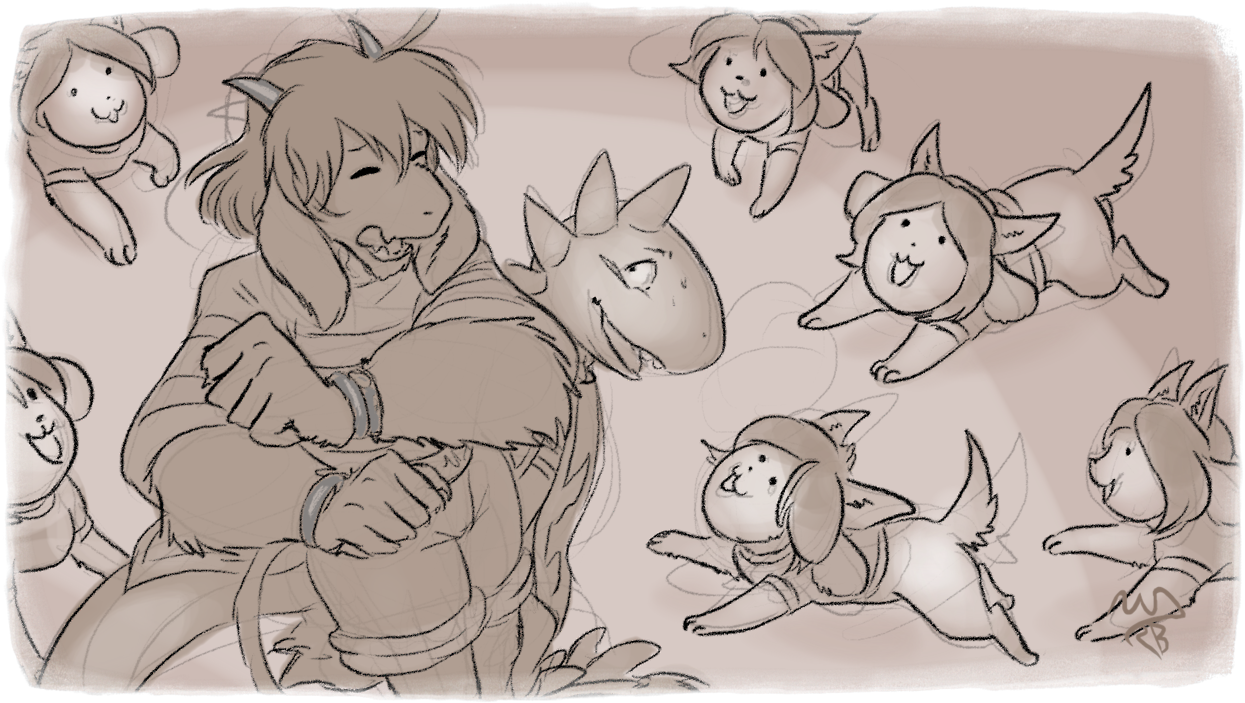 They Cleared Their Throat And Faced The Temmie Flooring - Cartoon (1280x720), Png Download