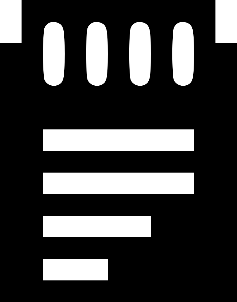 Notepad Icon Png - Parallel (770x980), Png Download