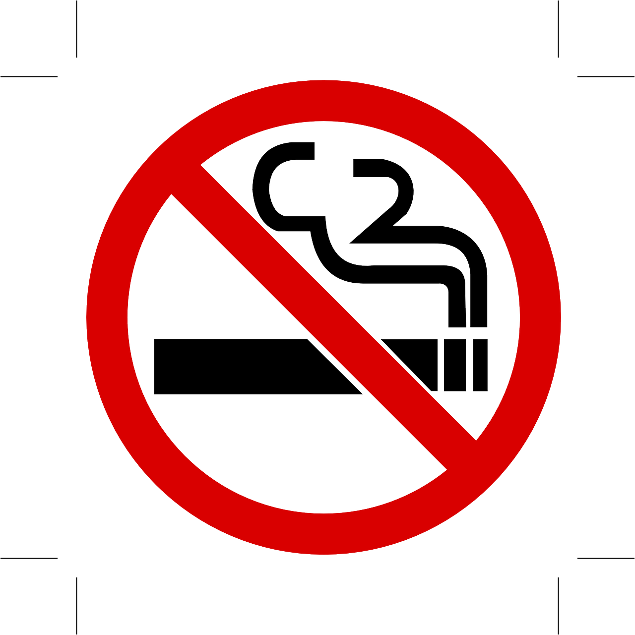 No Smoking Cigarettes Fume Smoke Png Image - No Smoking Sign In Public (1280x1280), Png Download