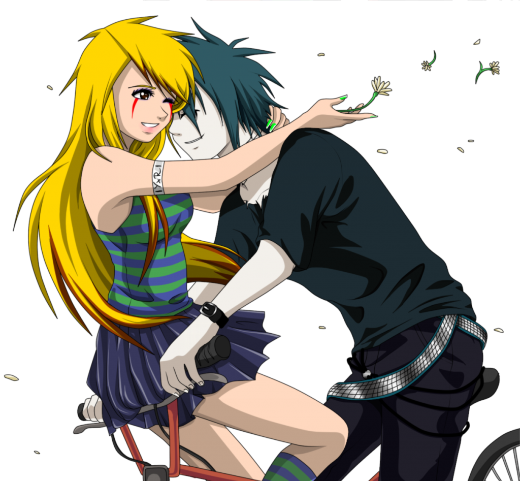 Anime Couple Png Photo - Cartoon (1024x947), Png Download