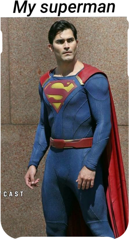 Model Image Graphic Image - Tyler Hoechlin As Superman In Supergirl (444x904), Png Download