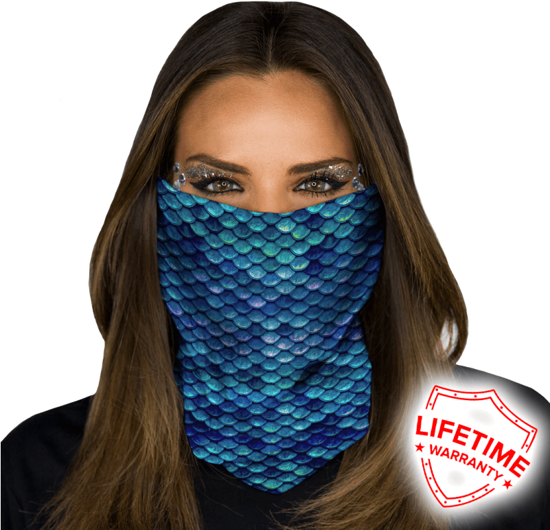 How To Wear Face Shield As 0005 Headband - Girl (800x800), Png Download