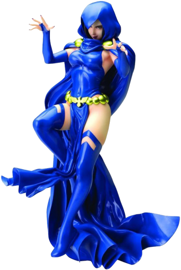 Raven Bishoujo Kotobukiya 1/7 Scale Statue - Teen Titans Action Figures Raven (650x650), Png Download
