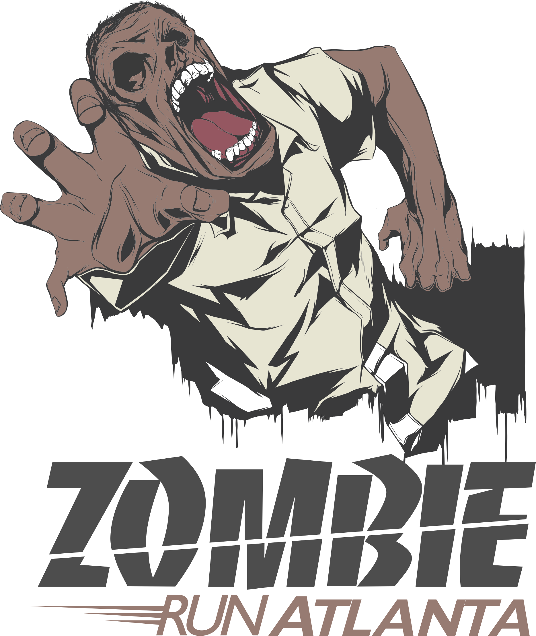 Zombie Clipart Softball - Poster (1869x2216), Png Download
