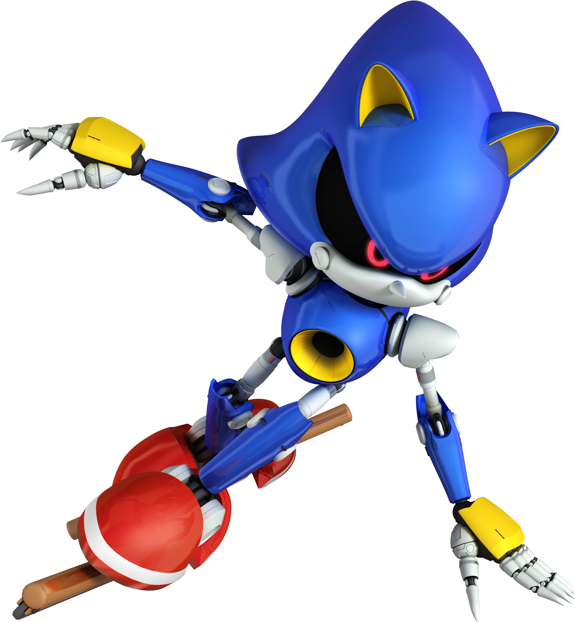 Mario & Sonic Ice Skating - Mario And Sonic At The Olympic Winter Games Metal Sonic (2352x2543), Png Download