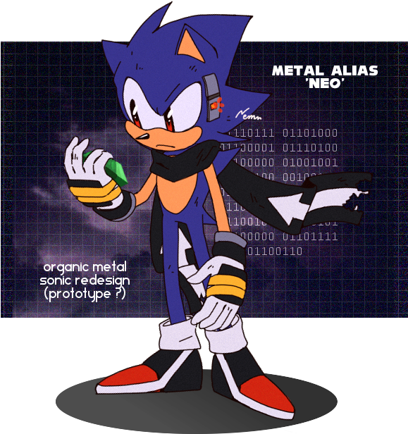 Metal Sonic's Organic Form - Neo Metal Sonic Organic (692x744), Png Download