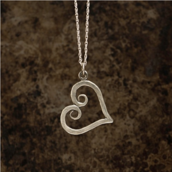 Polished Sterling Silver Heart Pendant & Chain - Locket (600x800), Png Download