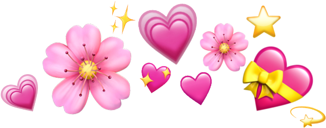 #aiphone #iphone #iphone Emoji #وردي #pink #black #اسود - Heart Emoji Crown Png (1024x1024), Png Download