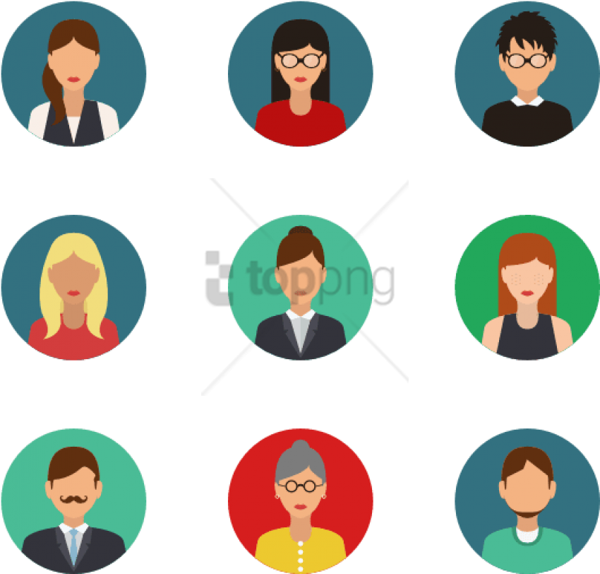 Free Png People 24 Icons - Avatar Flat Design (850x812), Png Download