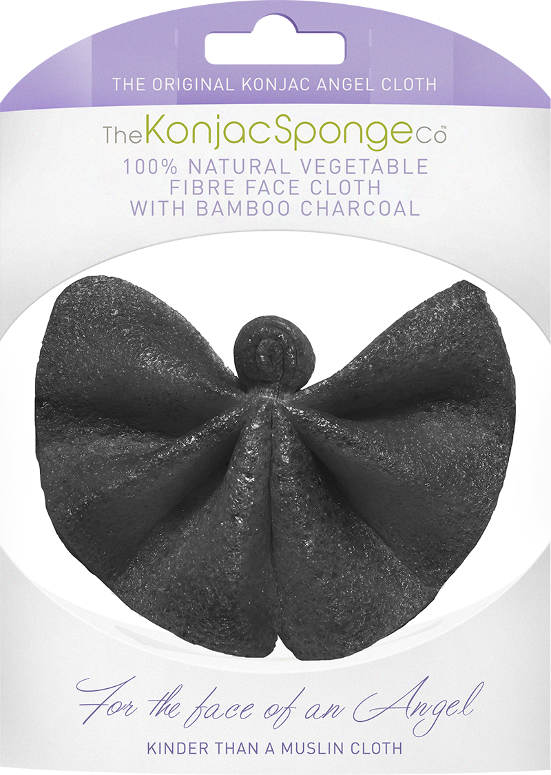 The Konjac Sponge Company Angel Cloth With Bamboo Charcoal (800x1125), Png Download