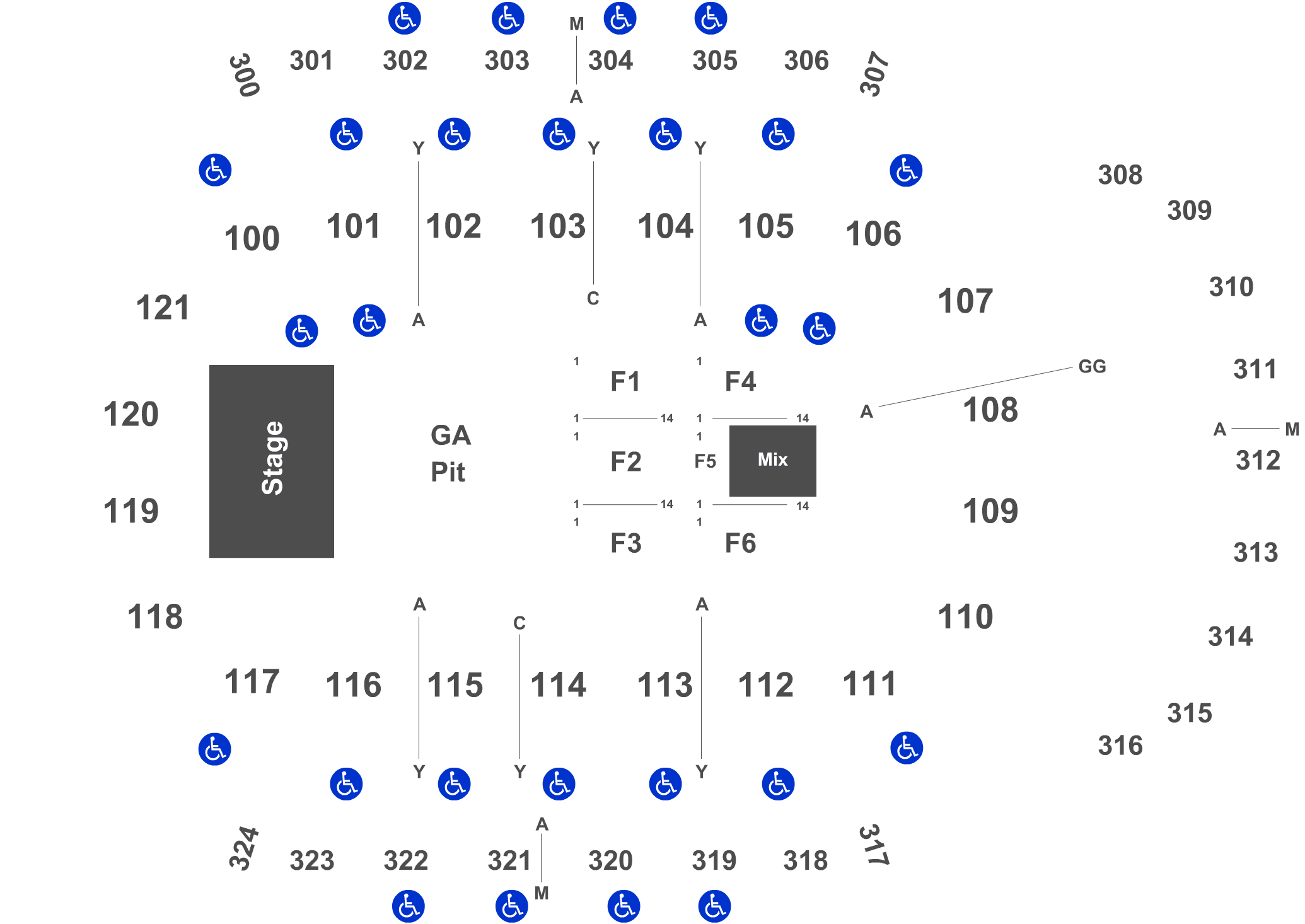 Legend - Vystar Veterans Memorial Arena Concert Row 1001 (2100x1480), Png Download