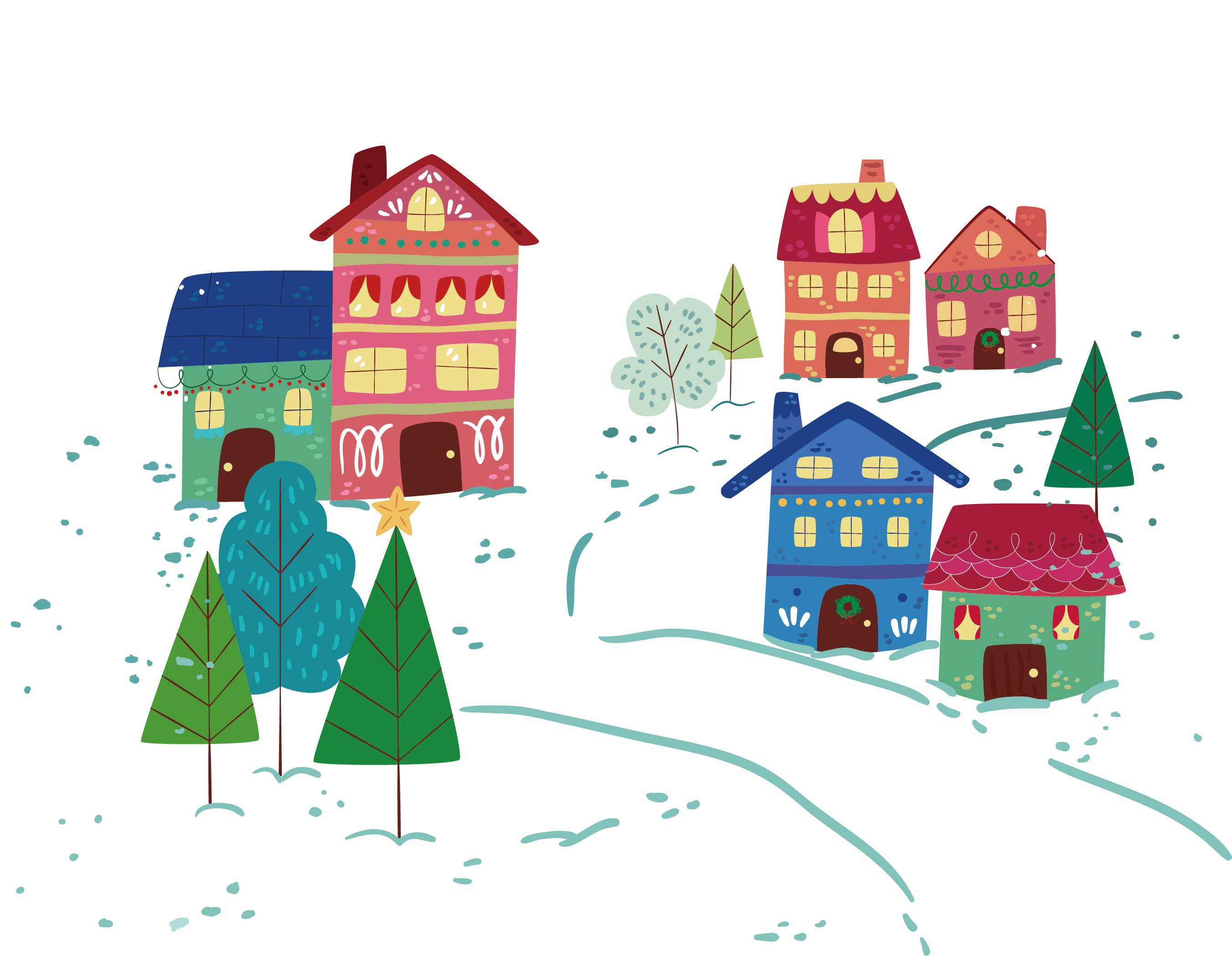 Happy Holidays From The Career Center - House (2702x2096), Png Download