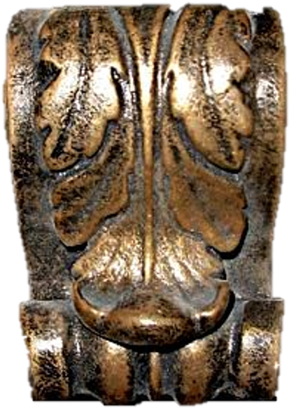 Mini Swirl Bracket Material - Bronze Sculpture (498x632), Png Download