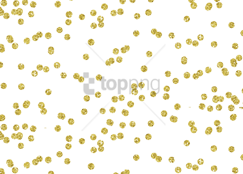 Gold Glitter Confetti Png Transparent Background - Gold Confetti Png Free (850x608), Png Download
