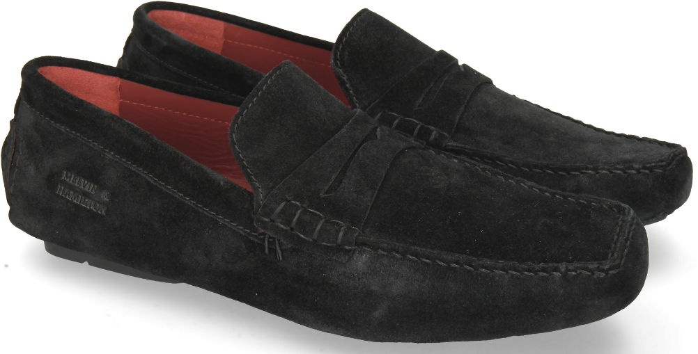 Loafers Driver 4 Suede Black - Slip-on Shoe (1024x1024), Png Download