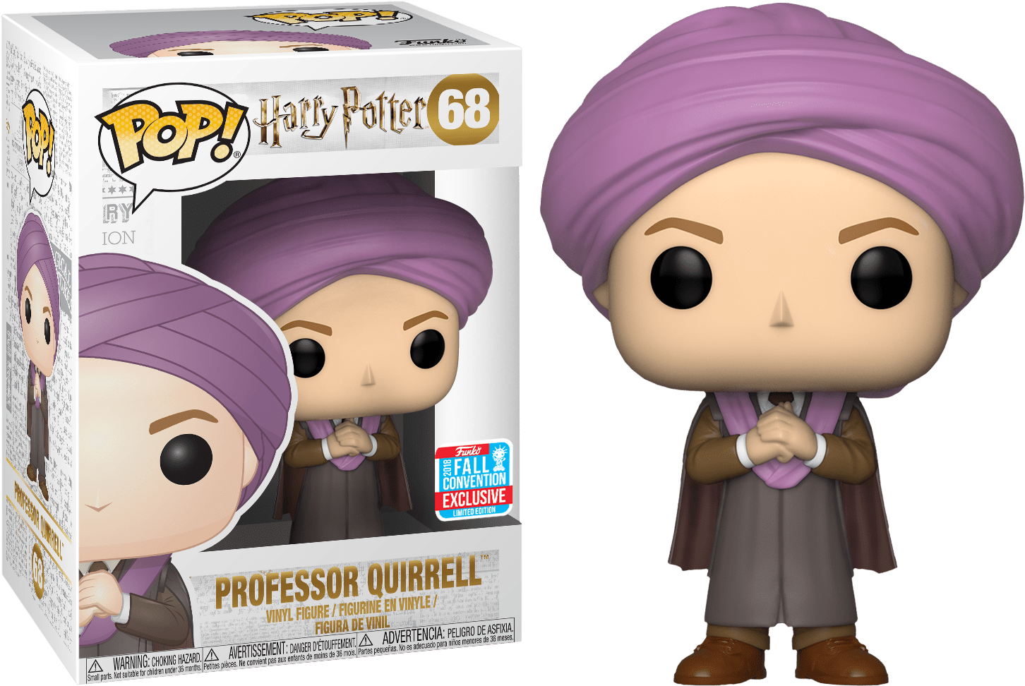 Professor Quirrell Pop Vinyl Figure - Professor Quirrell Funko Pop (1469x992), Png Download