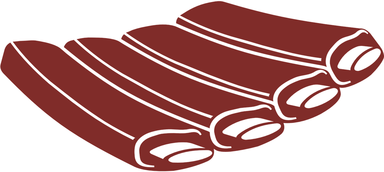Rib Meat Food Vector Cattle Png Image - Costillas De Cerdo Vector (1280x640), Png Download