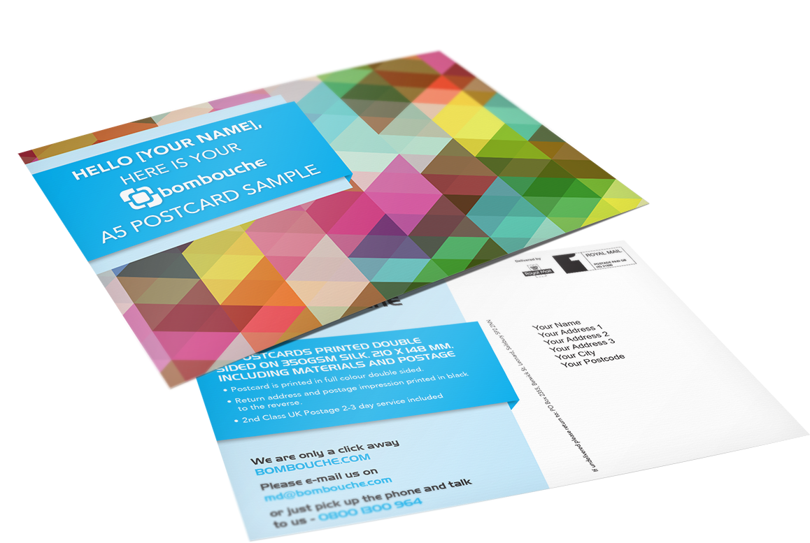 A5 Postcard Sample - Graphic Design (1181x886), Png Download