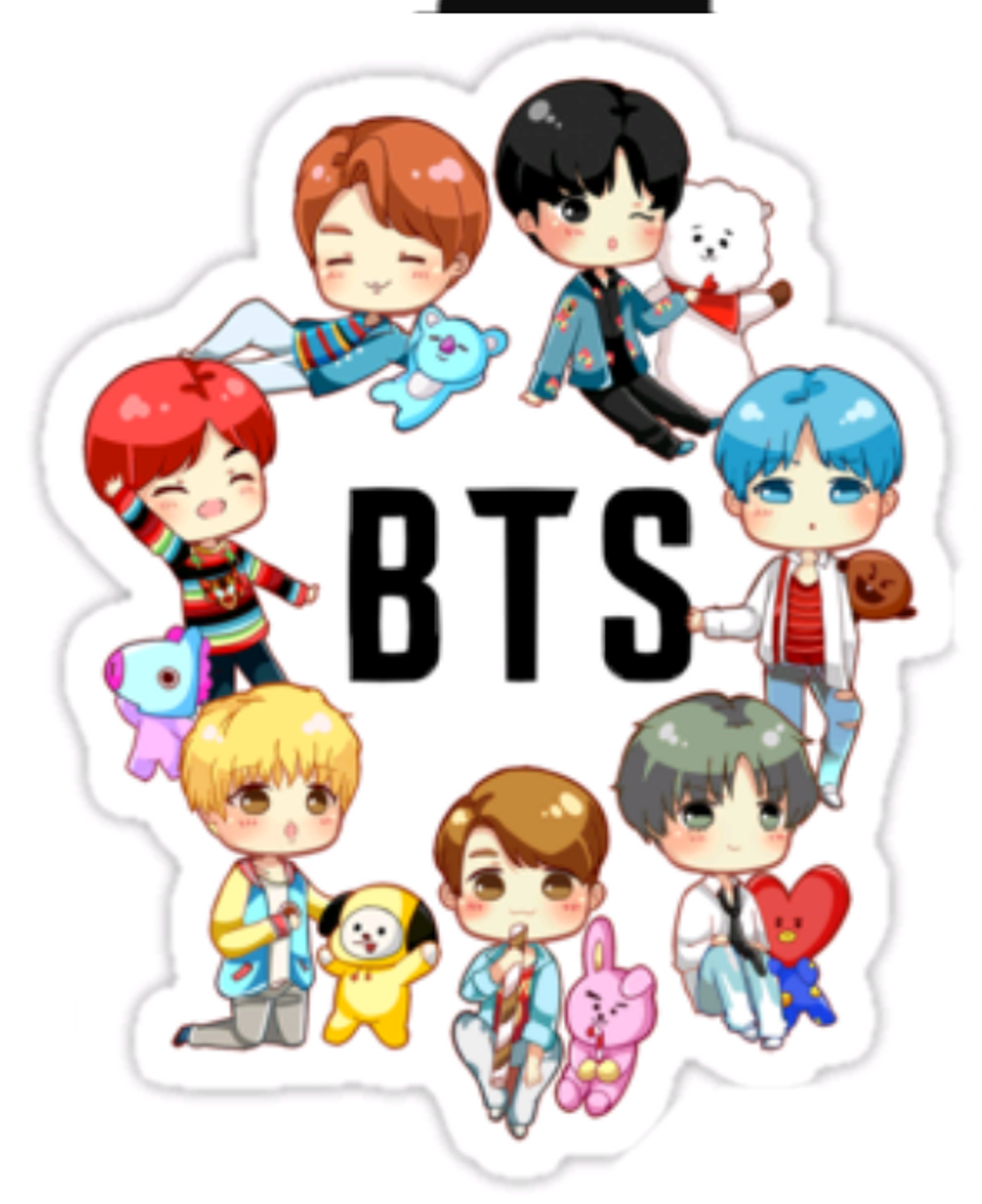 Download Stickers Galleryneed Beginner Deadpool Drawings Chibi - Bts