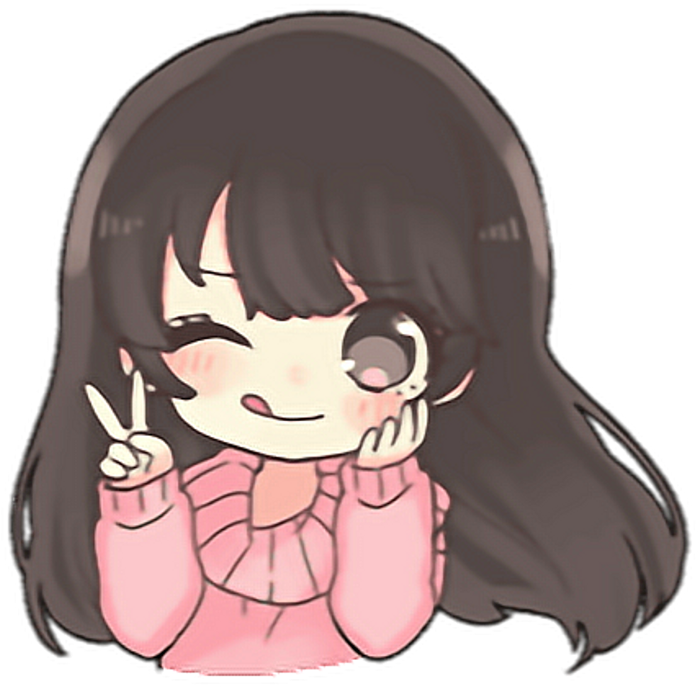 #kawaii #stickers #cute #sticker #chibi #adorable #png - Cartoon (1024x1033), Png Download