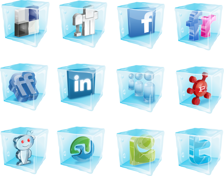 Ice Social Media Icons - Icons (760x600), Png Download