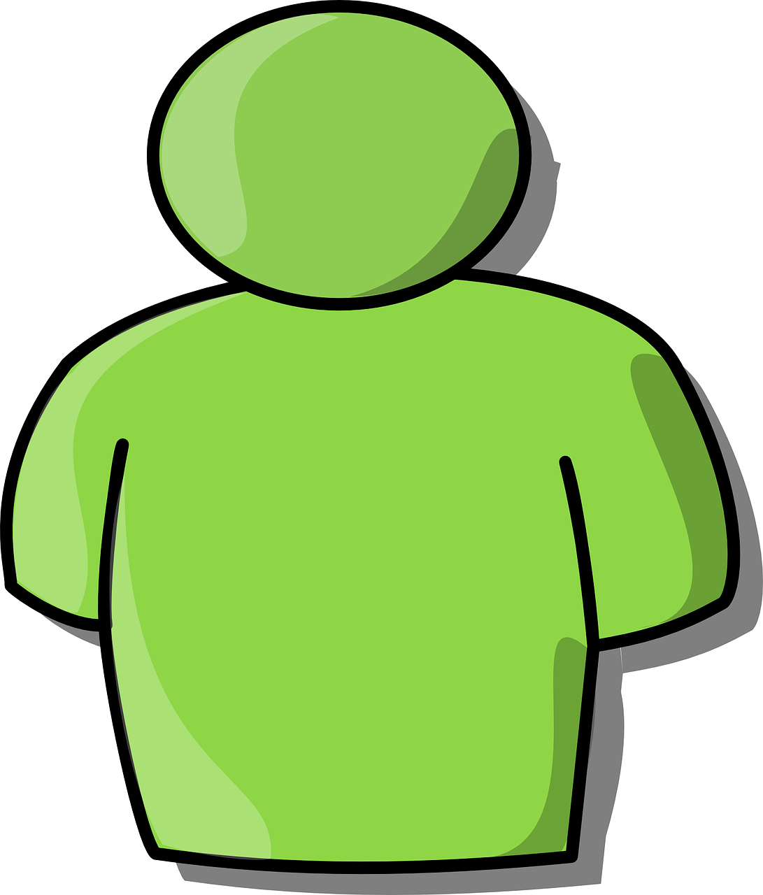 Person Symbol Icon Abstract Png Image - Clipart Person (1091x1280), Png Download