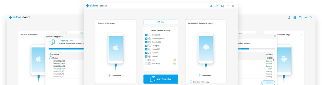 Drfone Phone Switch - Dr Fone (1057x300), Png Download
