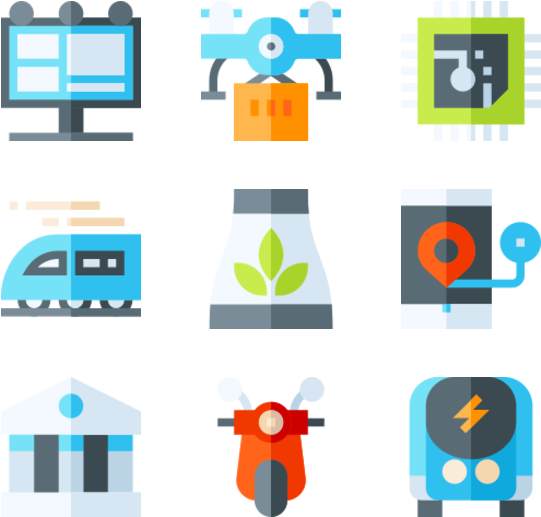 Smart City (600x564), Png Download