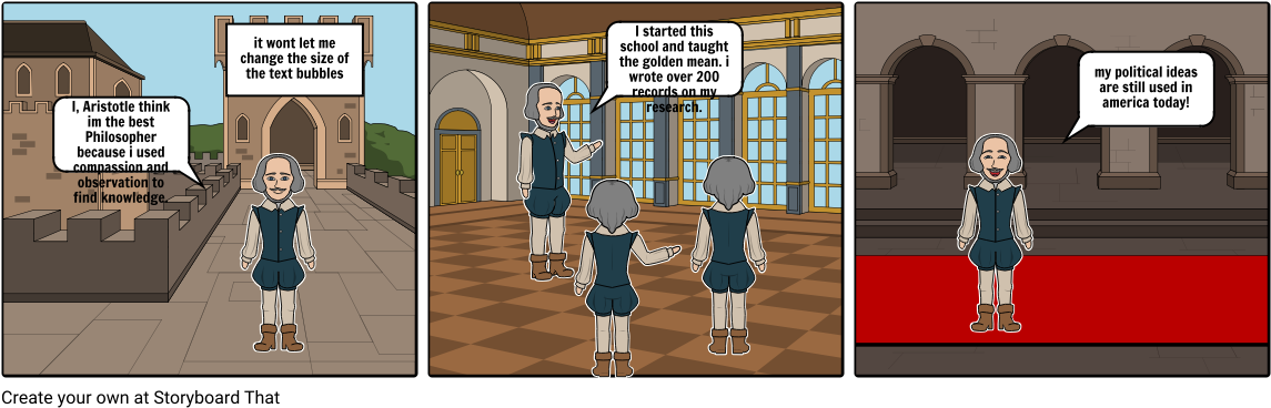 Aristotle - Cartoon (1164x385), Png Download