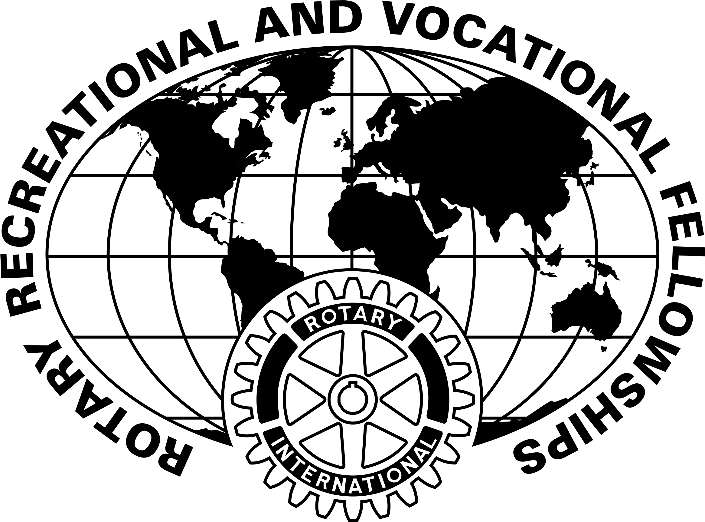Rotary Recreational Vocational Fellowships Logo Png - World Map Of Where Snakes Live (2400x2400), Png Download