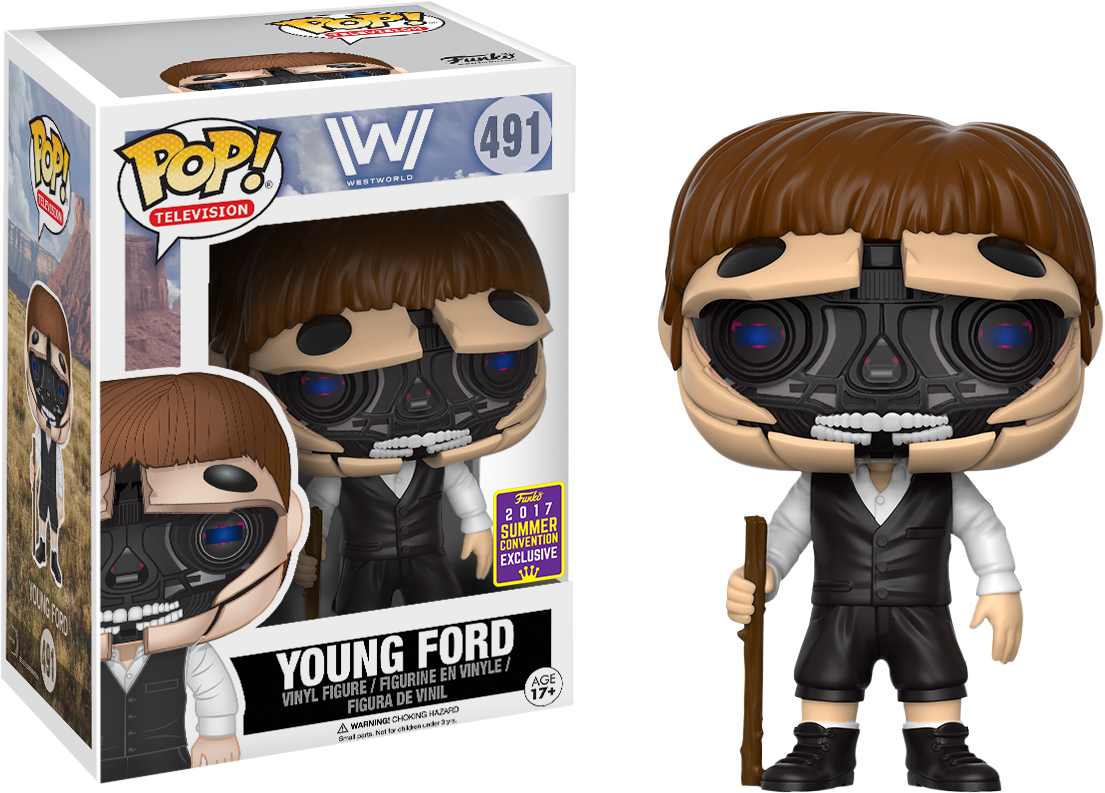 Robotic Young Ford Pop Vinyl Figure - Westworld Funko Pop (1105x793), Png Download