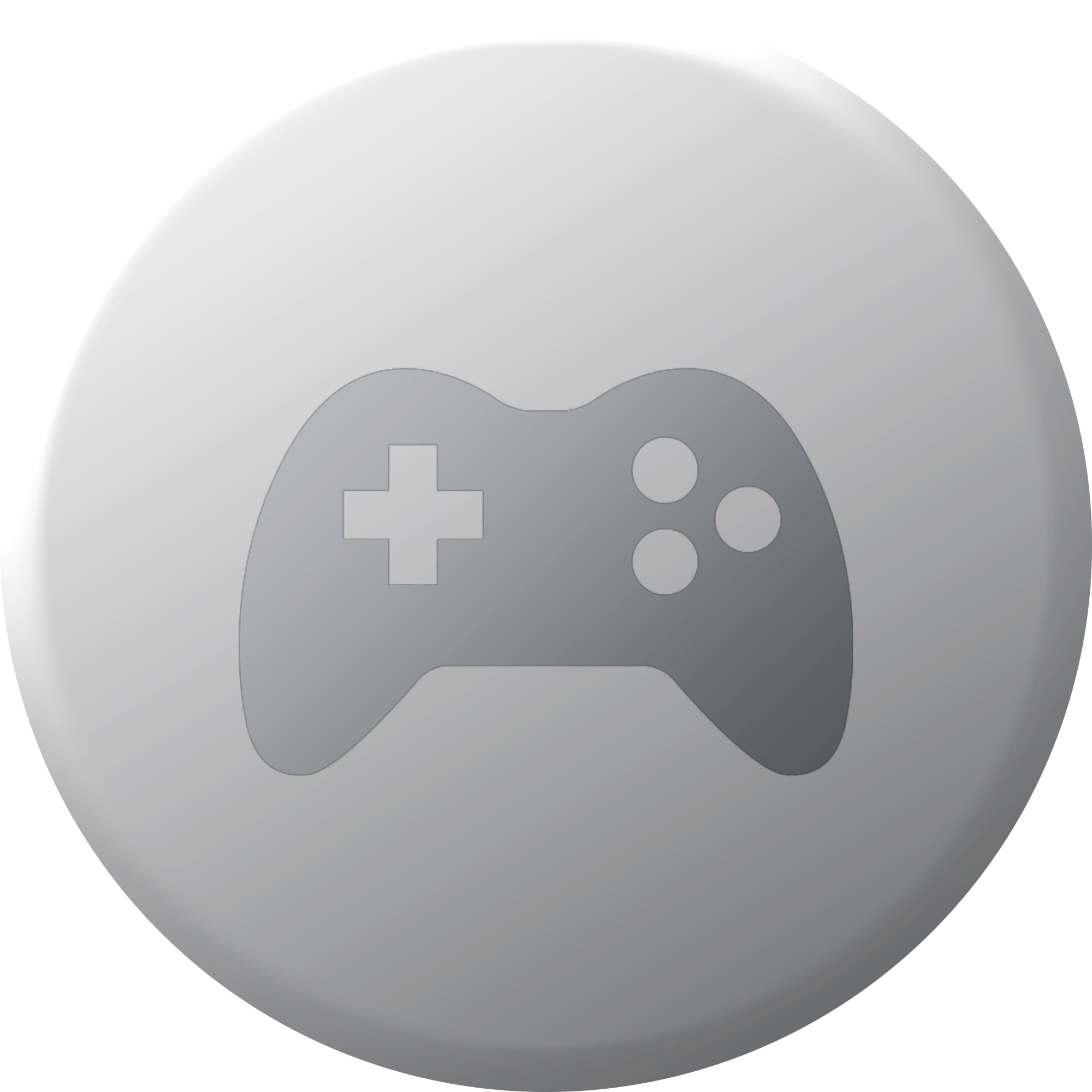 Icon - Grey Games Folder Icon (2000x2000), Png Download