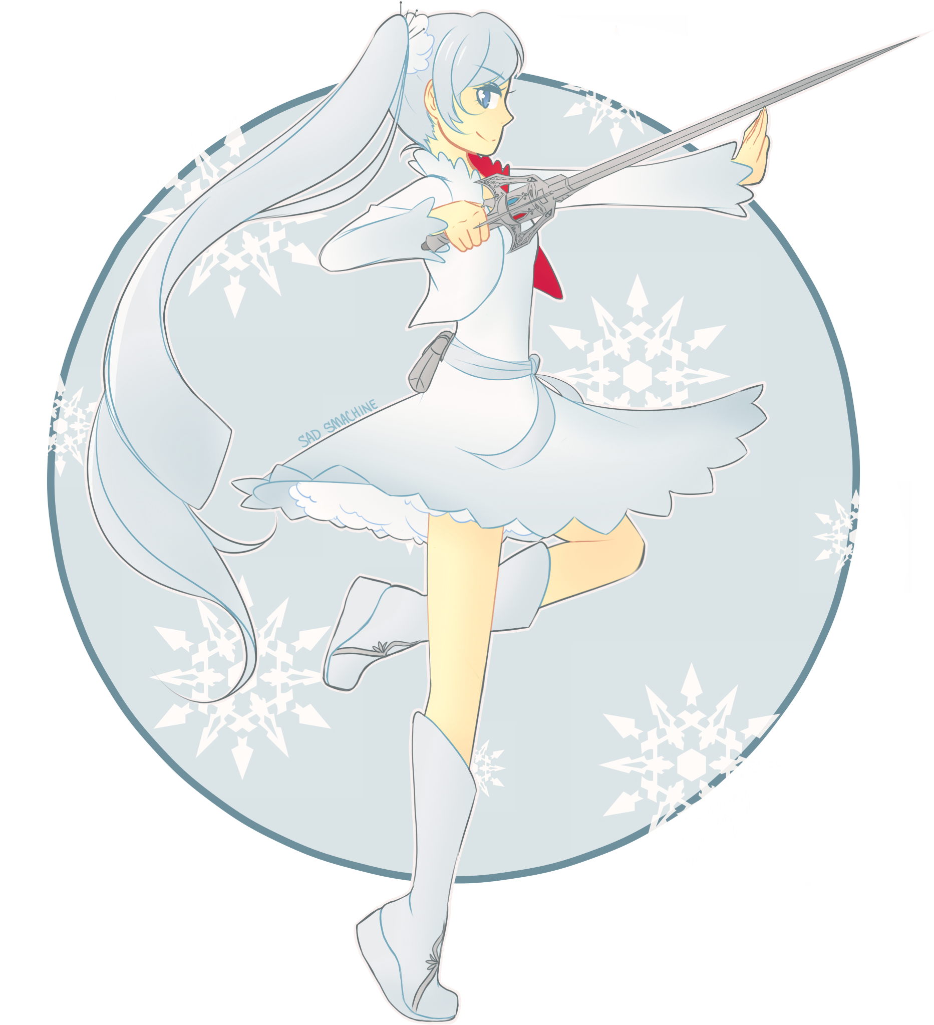 Weiss - Illustration (1925x2100), Png Download