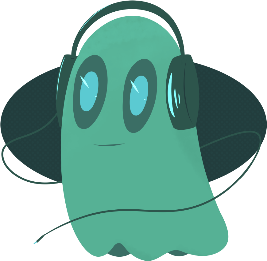 A Lineless Digital Palette Drawing Of Napstablook In - Cartoon (1000x1000), Png Download