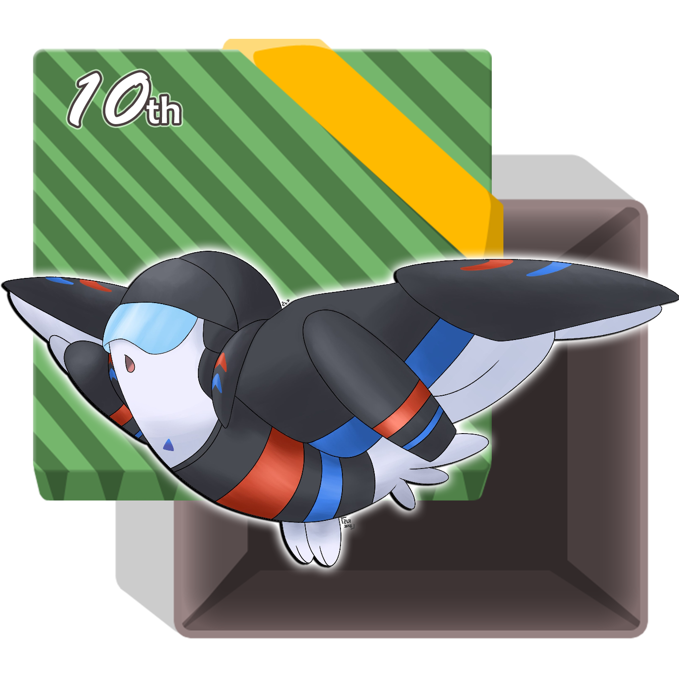 Pokemon Epsilon On Twitter - Pokemon Mega Staraptor (1400x1400), Png Download