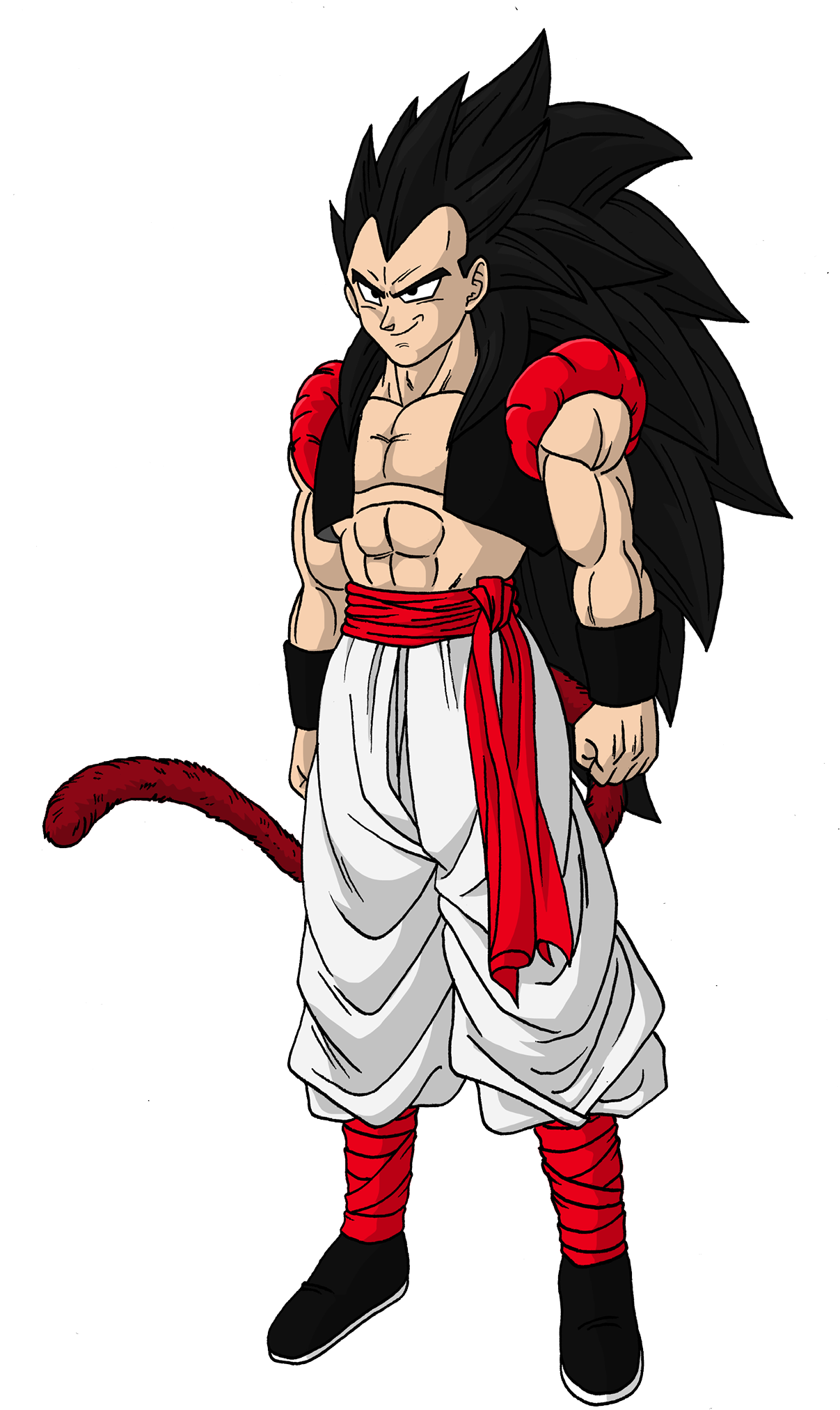 Balanced Super Saiyan - Balanced Super Saiyan 4 Radgeta (1214x2048), Png Download