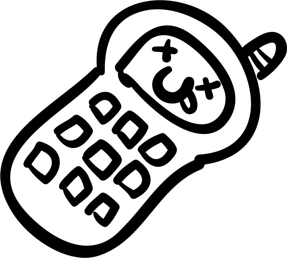 Phone Or Walkie Talkie Toy Comments - Drawn Toy (981x880), Png Download